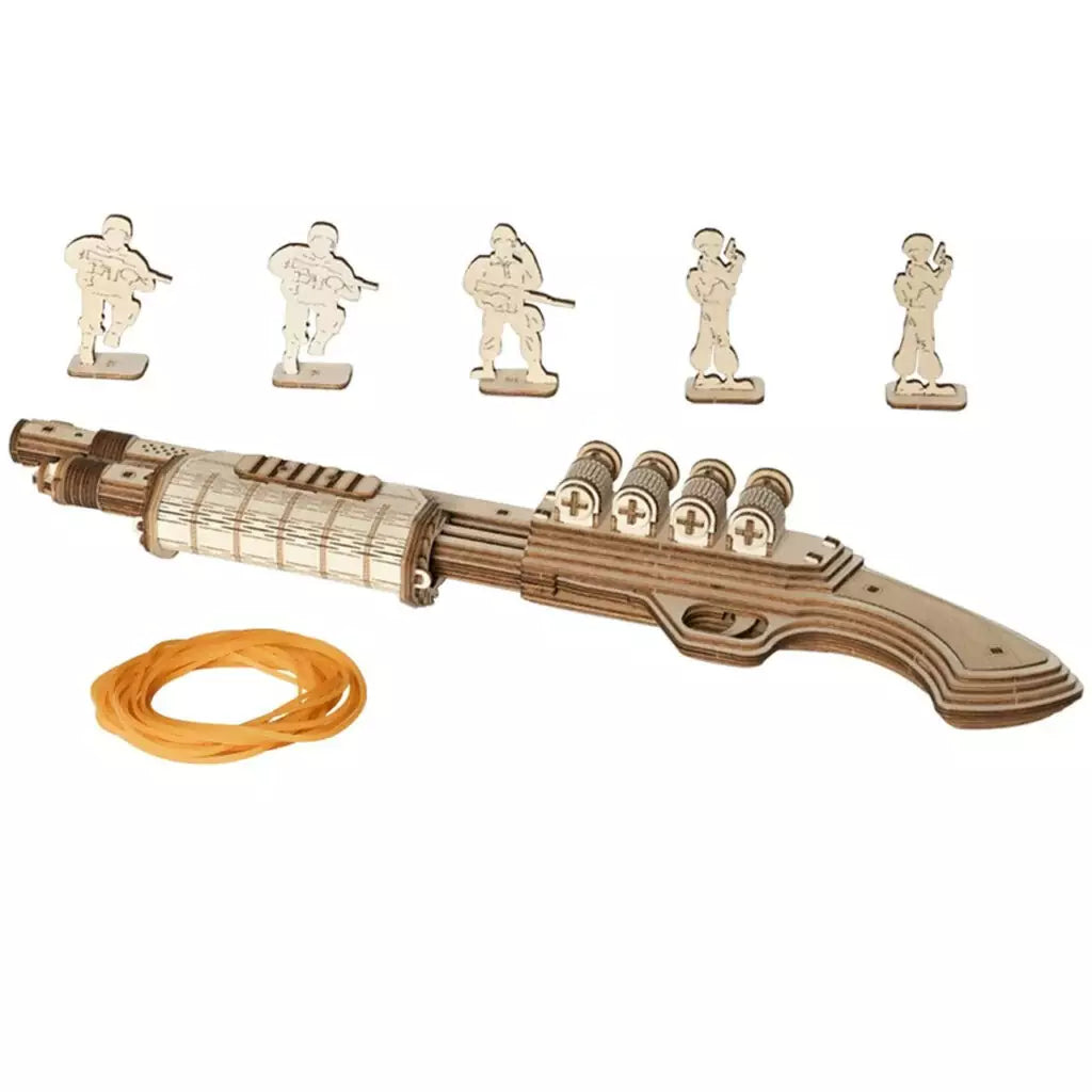 ROKR Justice Guard Terminator M870 DIY 3D Wooden Puzzles, image 5