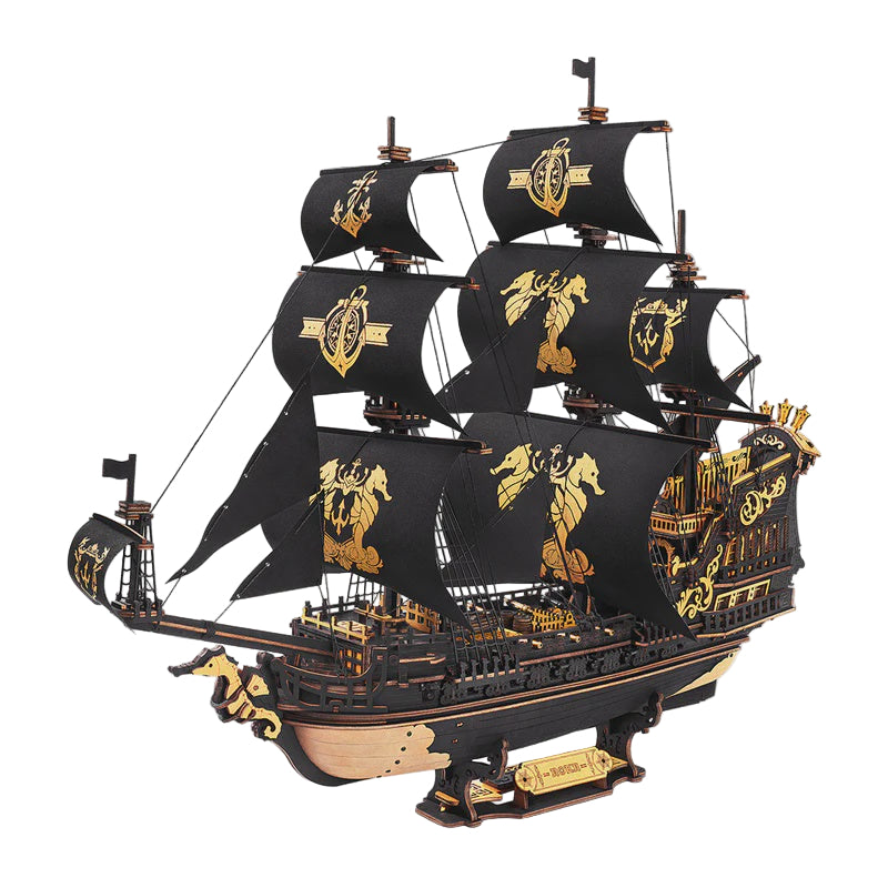 ROKR The Seahorse Barque DIY 3D Wooden Puzzles