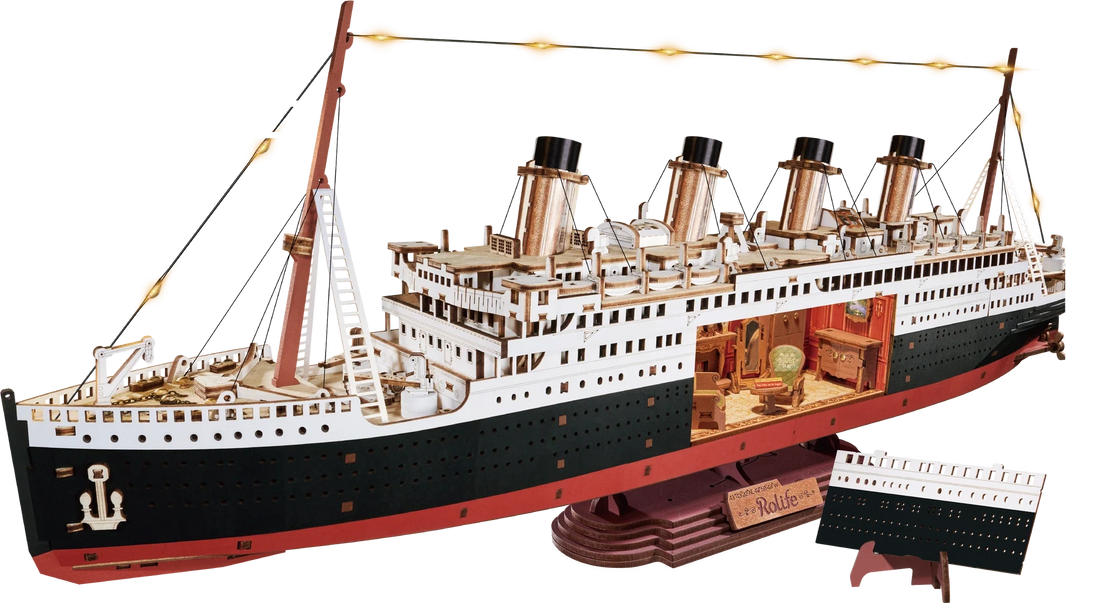 Rolife 1912 Eternal Atlantic Voyager 3D Wooden Puzzle, image 2