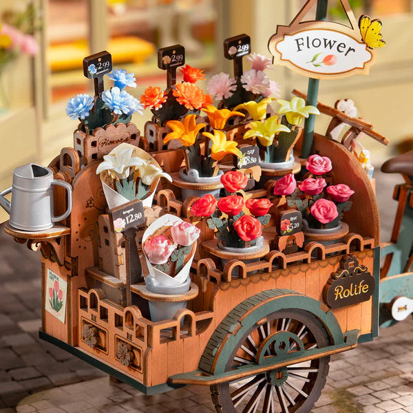 Rolife Blossom Cart 3D Wooden Puzzles, image 7