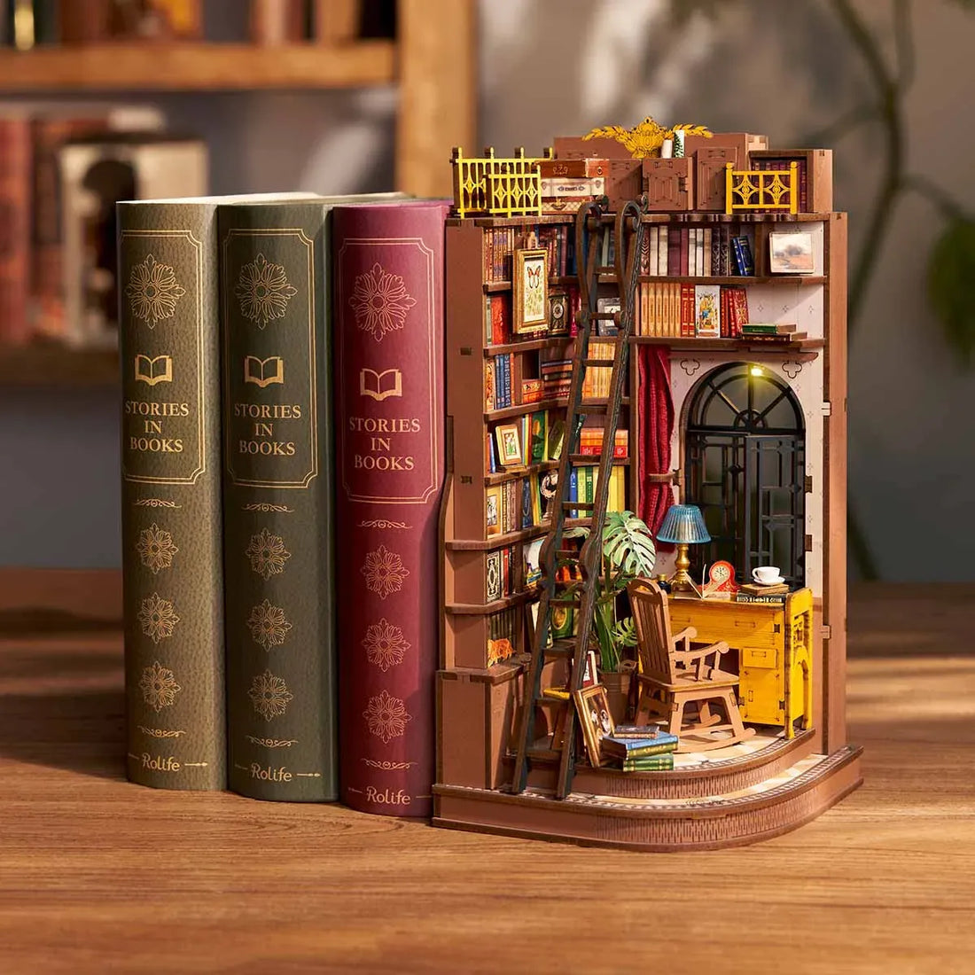 Rolife Silent Corner Study DIY Book Nook Kit, image 4