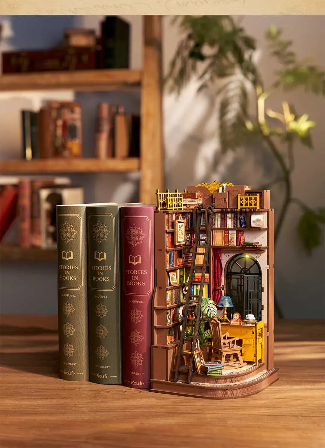 Rolife Silent Corner Study DIY Book Nook Kit, image 10