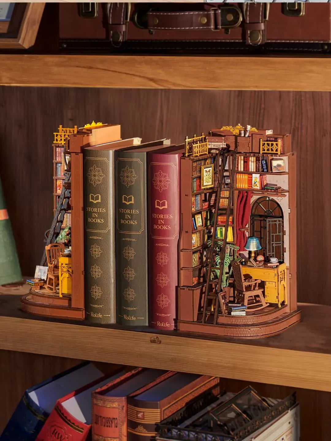 Rolife Silent Corner Study DIY Book Nook Kit, image 14