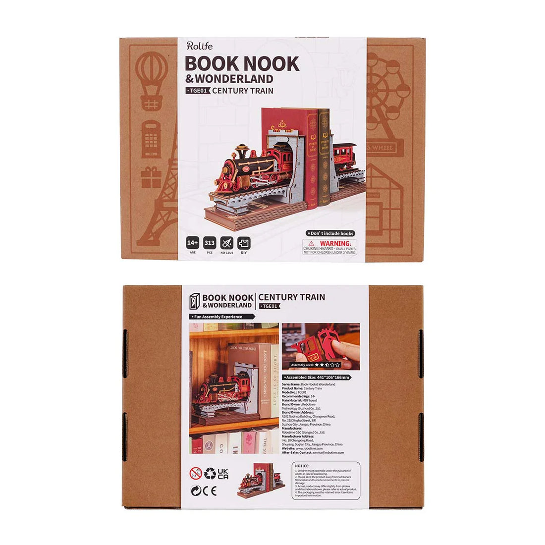 Rolife Century Train DIY Book Nook, image 2