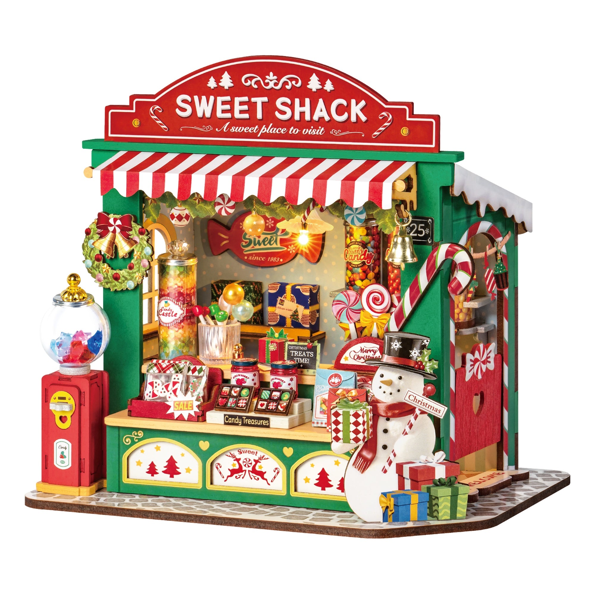 Rolife Christmas Candy Stand DIY Miniature House