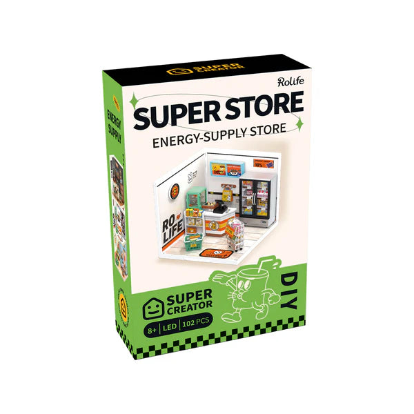 Rolife Super Store energy-supply store packaging on a white background