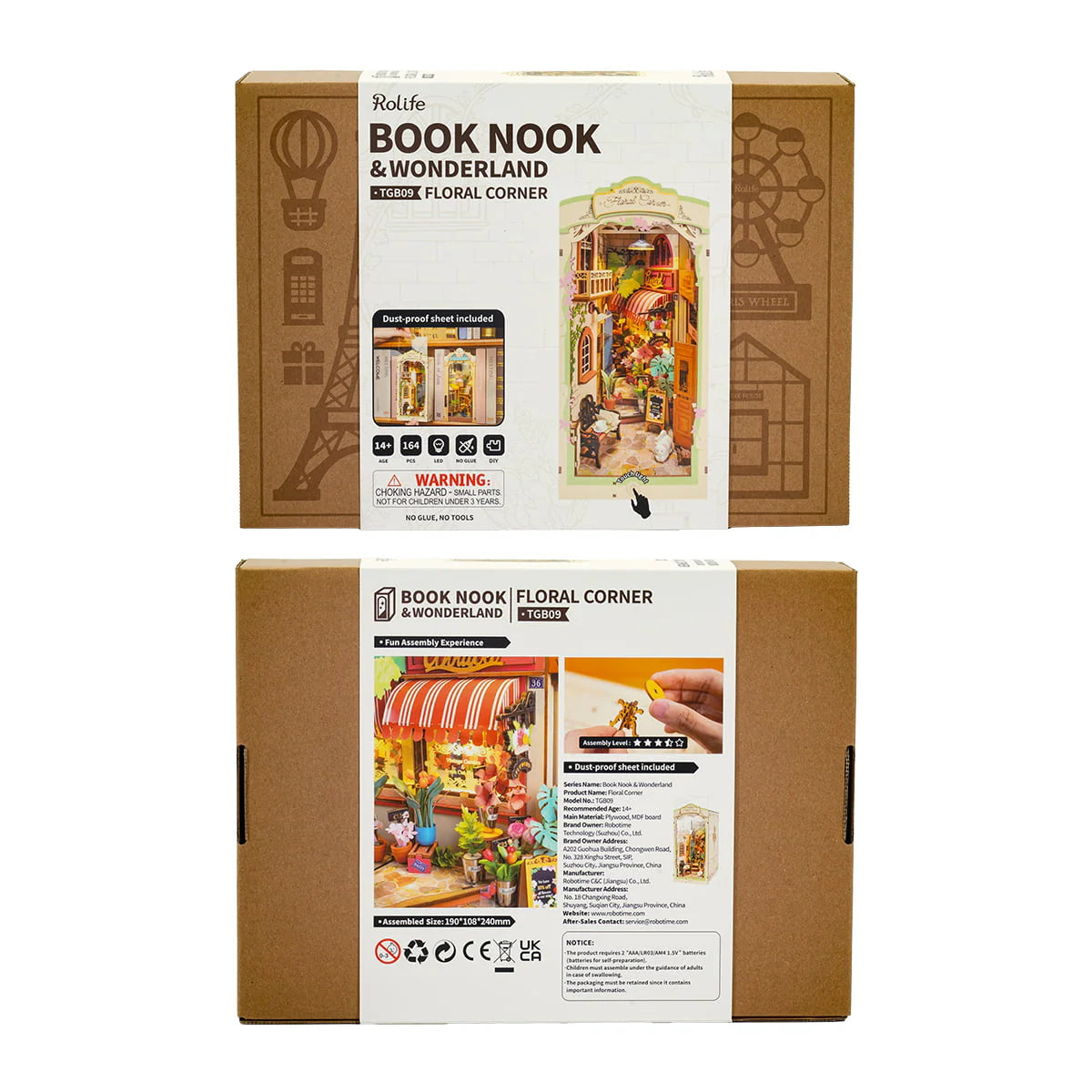 Rolife Floral Corner DIY Book Nook