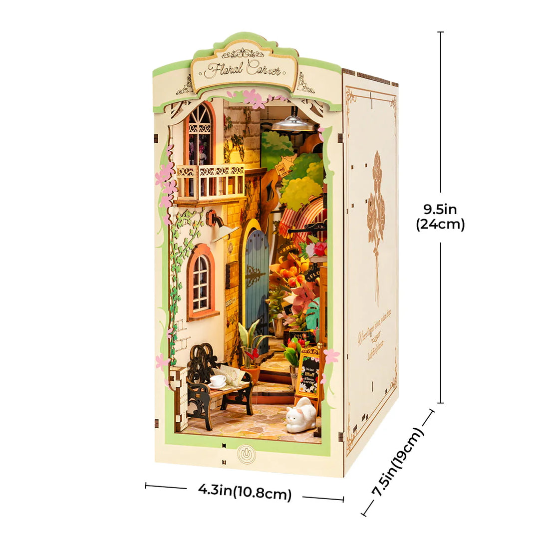 Rolife Floral Corner DIY Book Nook, image 3