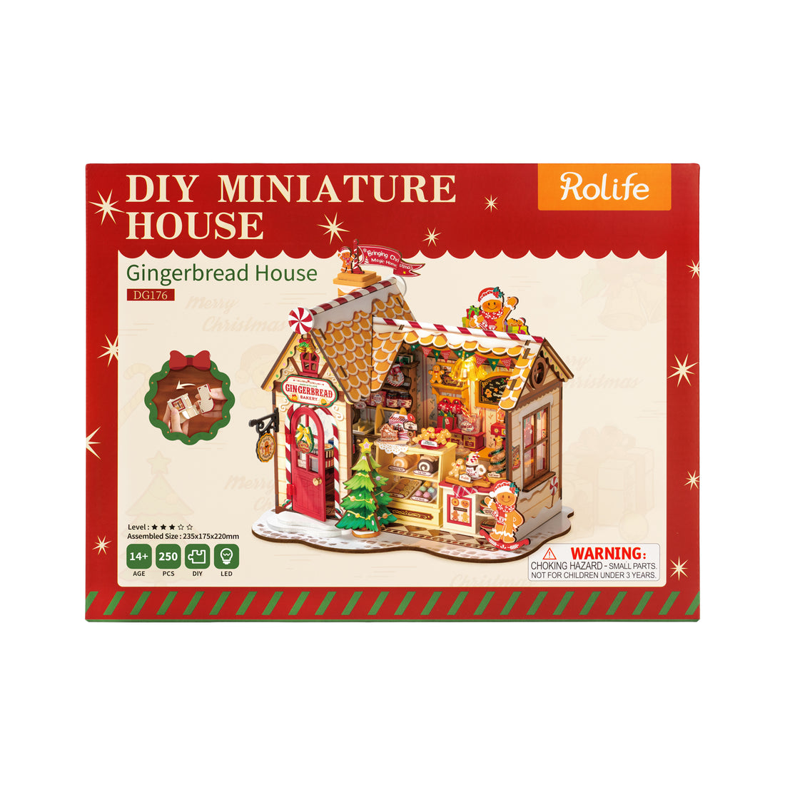 Rolife Gingerbread House DIY Miniature House, image 2