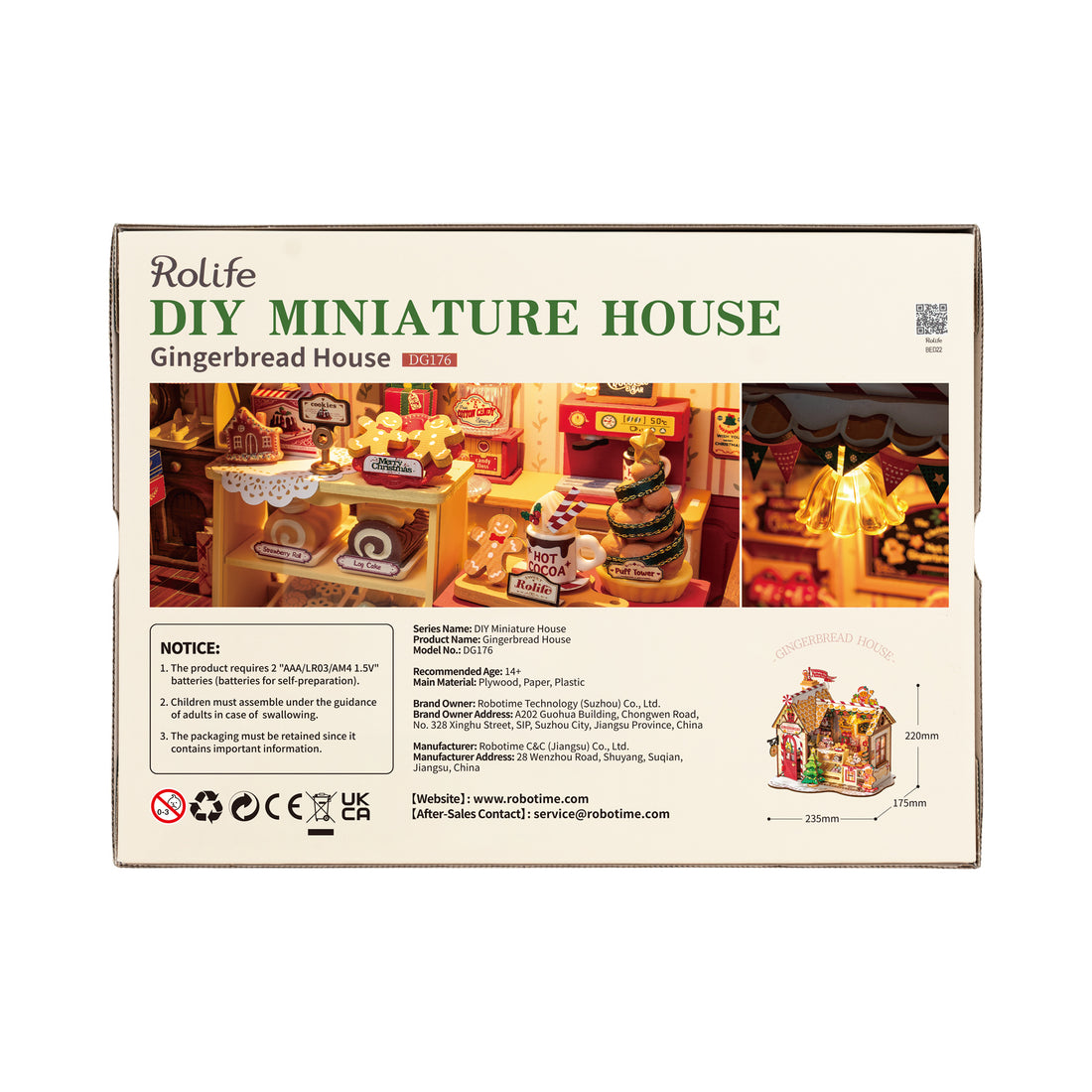 Rolife Gingerbread House DIY Miniature House, image 3