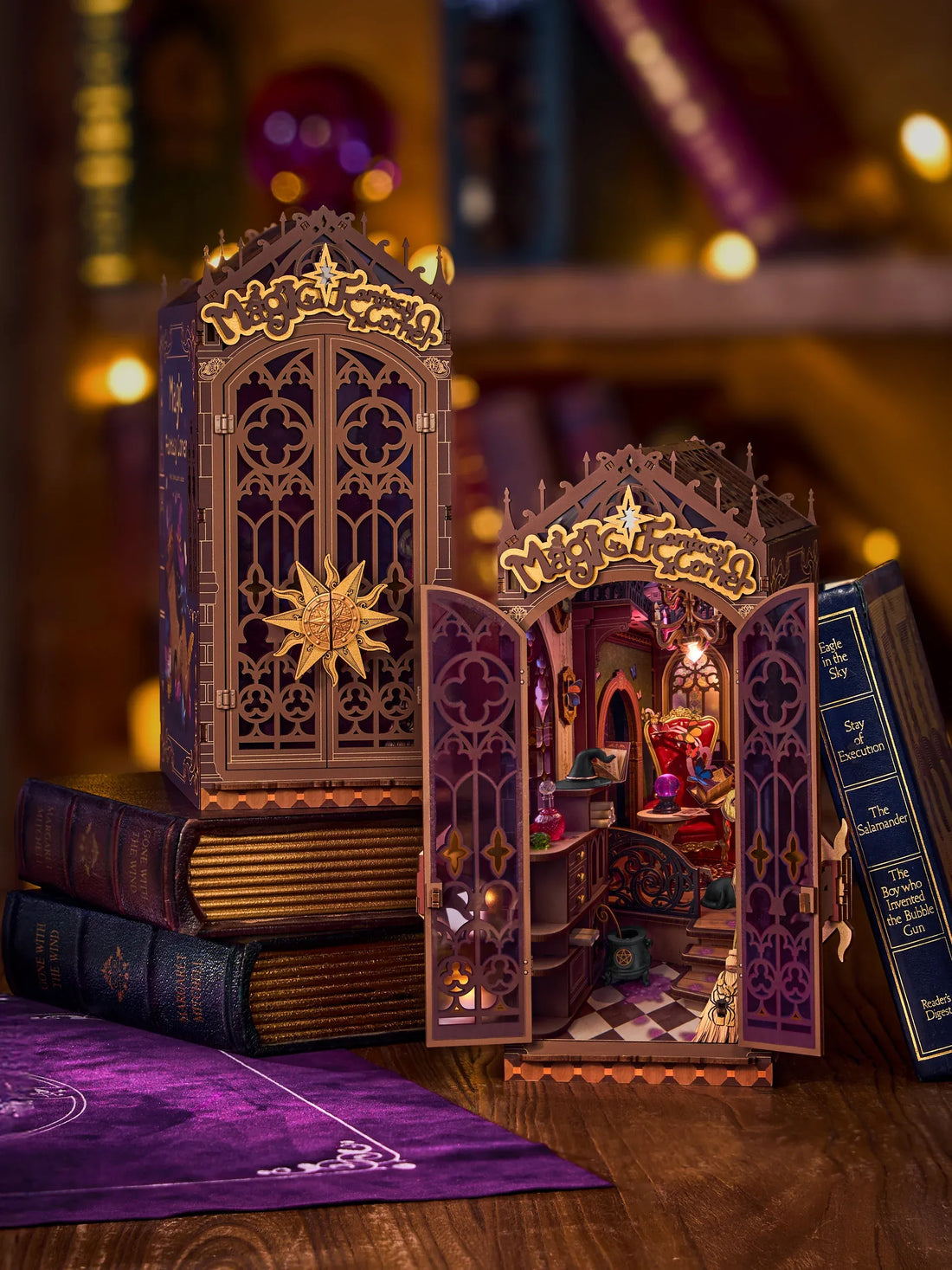 Rolife Magic Fantasy Corner DIY Book Nook Kit, image 5
