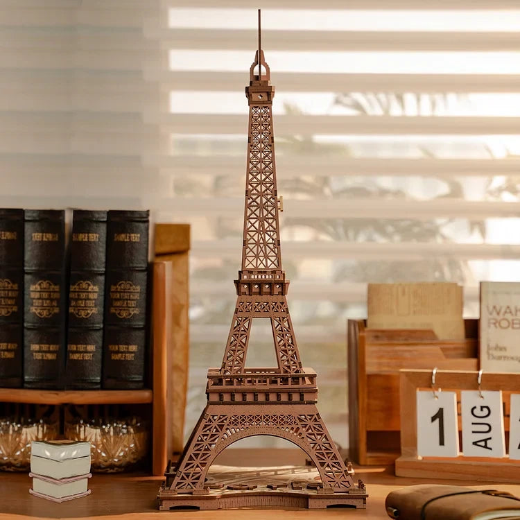 Rolife Night of The Eiffel Tower 3D Wooden Puzzle, image 4