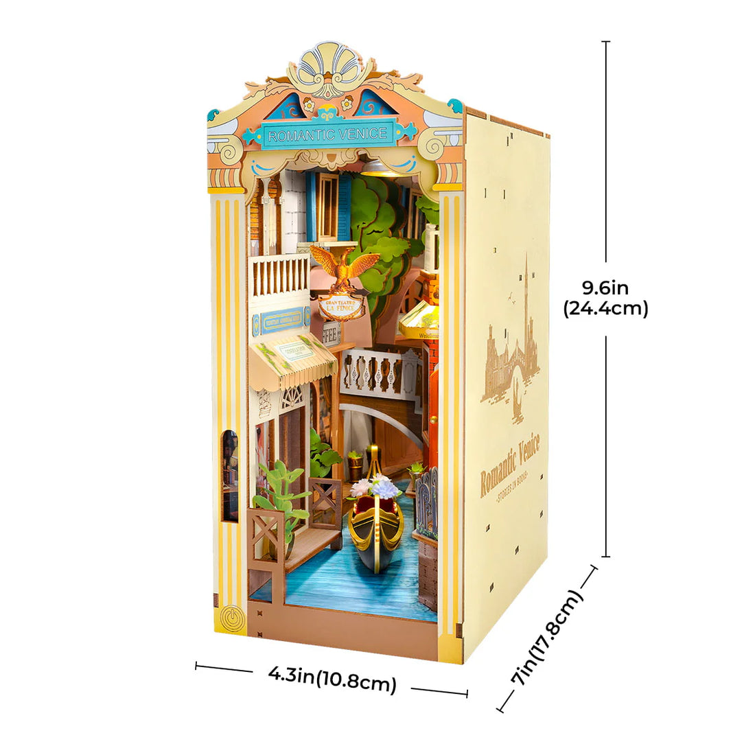 Rolife Romantic Venice DIY Book Nook, image 3