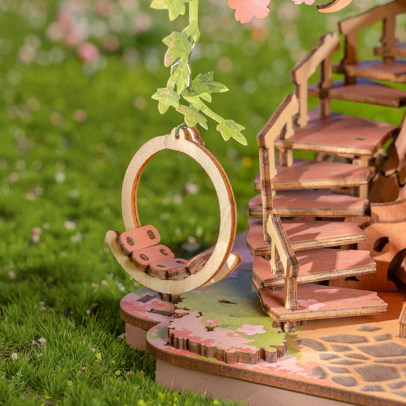 Rolife Sakura Tree House 3D Wooden Puzzles, image 8