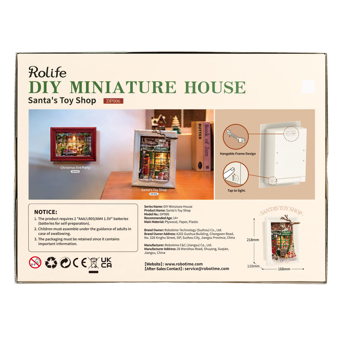 Rolife Santa's Toy Shop DIY Miniature House, image 3