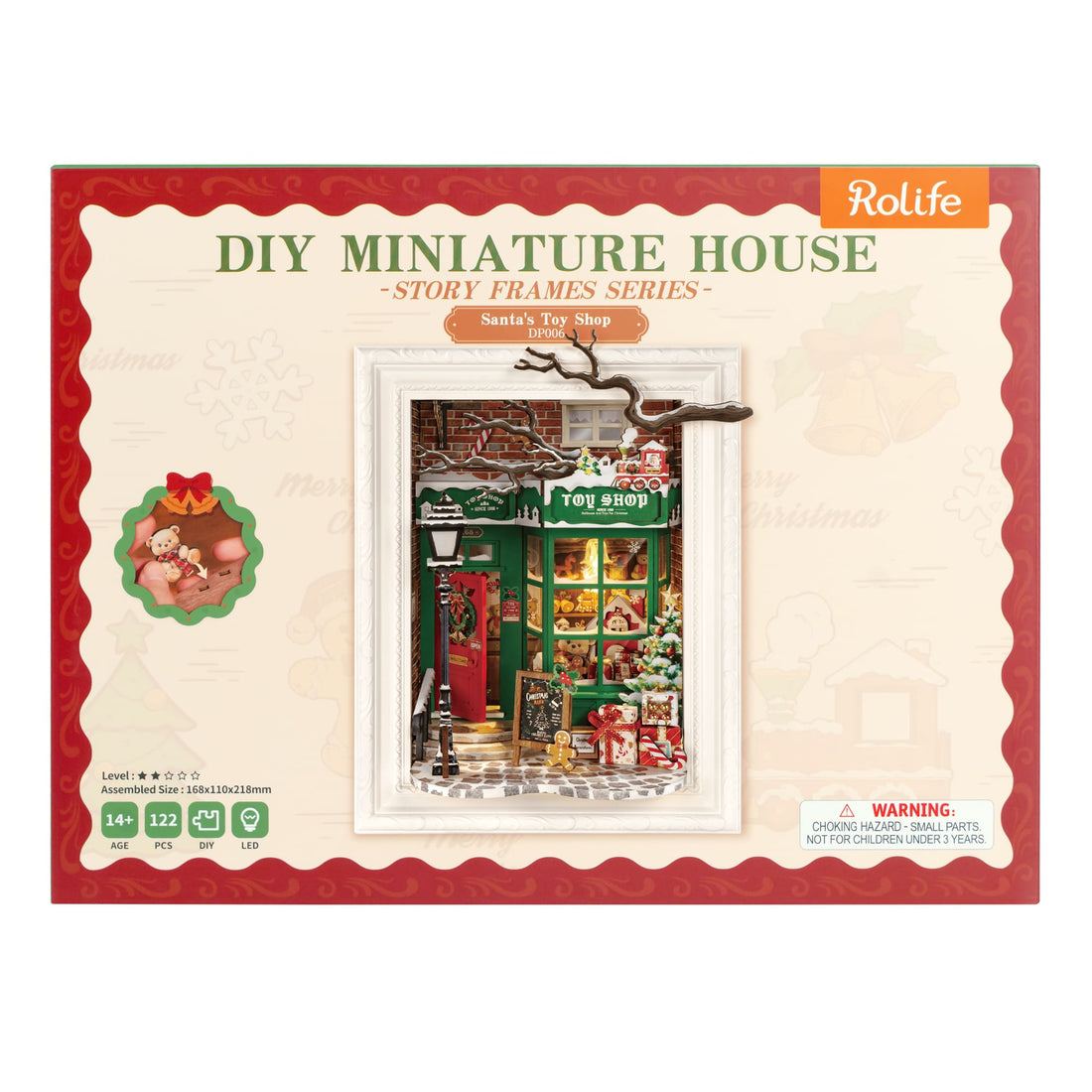 Rolife Santa's Toy Shop DIY Miniature House, image 2