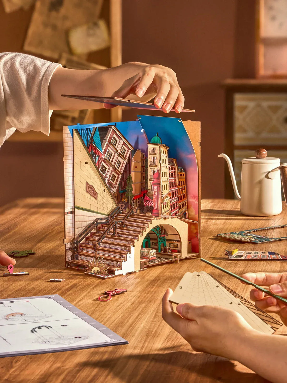 Rolife Street Scene DIY Book Nook Kit, image 7