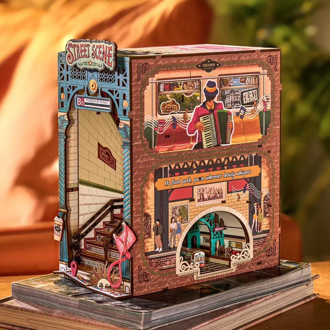 Rolife Street Scene DIY Book Nook Kit, image 3
