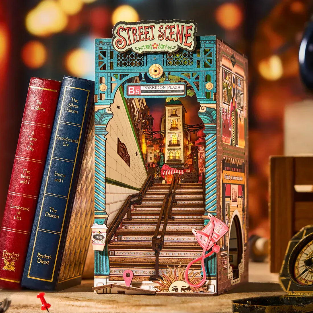 Rolife Street Scene DIY Book Nook Kit, image 5