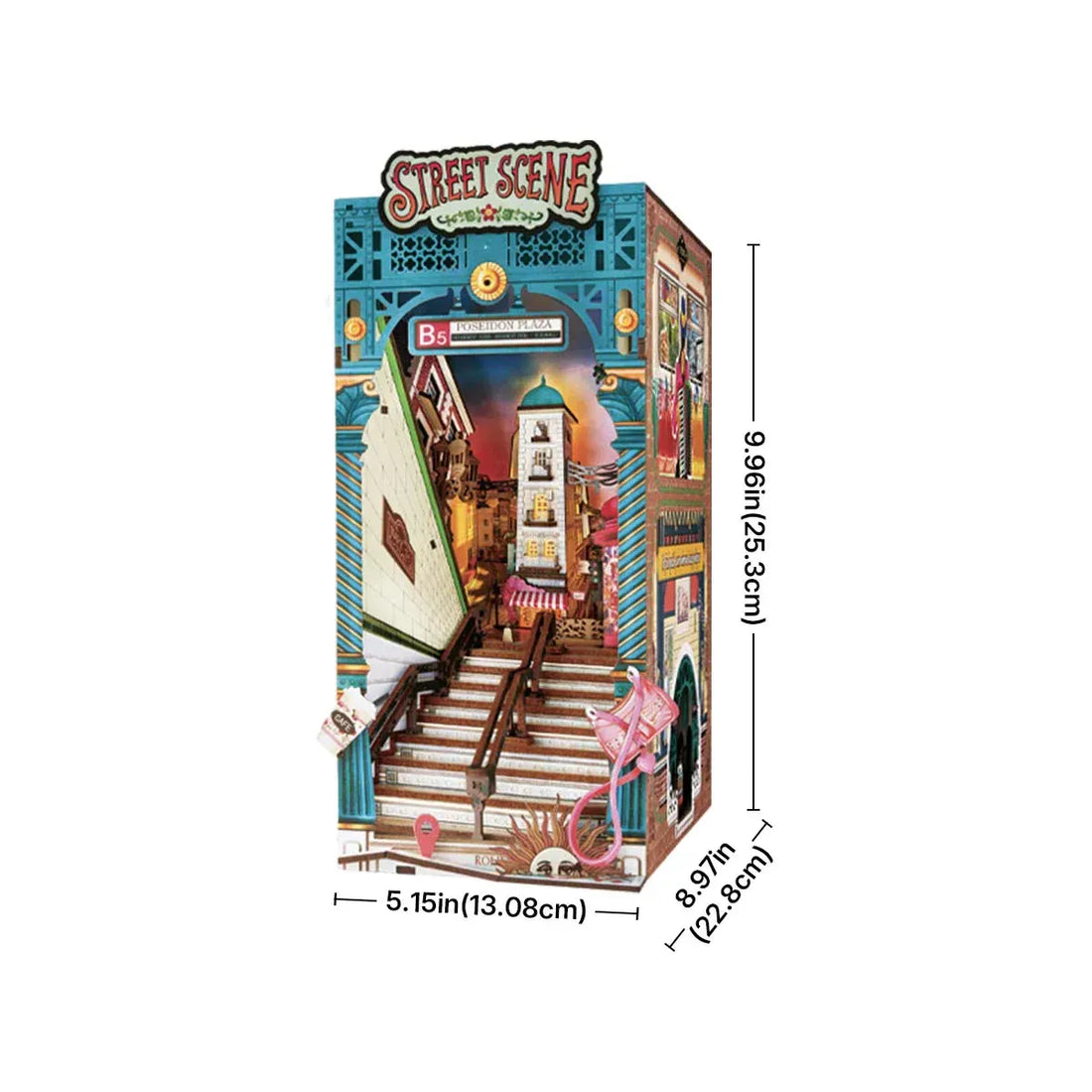Rolife Street Scene DIY Book Nook Kit, image 2