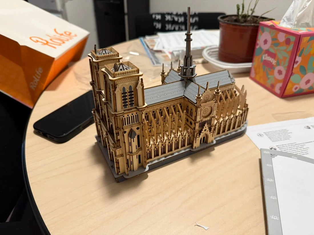 Rolife Paris Cathedral 3D Wooden Puzzle, image 4