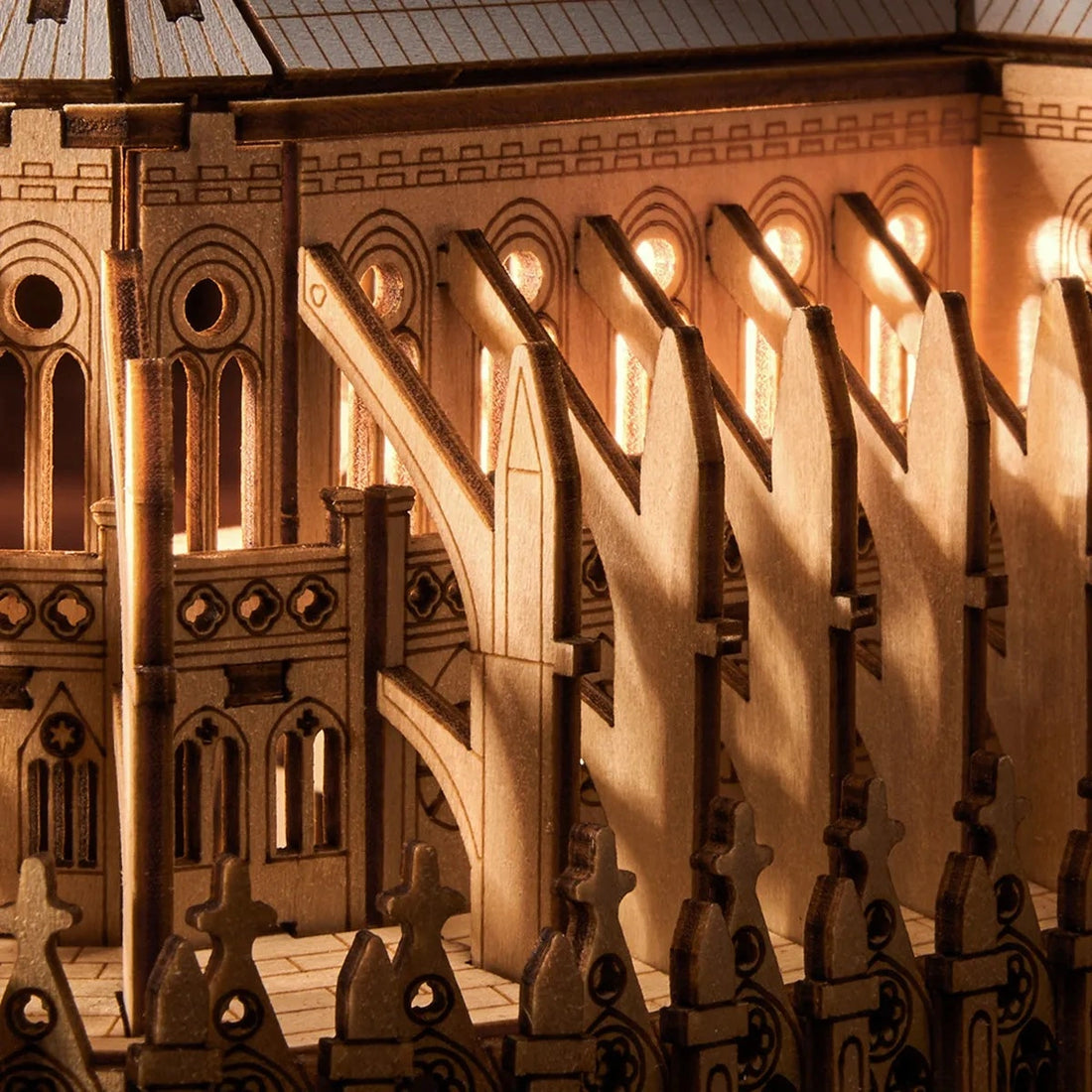 Rolife Paris Cathedral 3D Wooden Puzzle, image 6