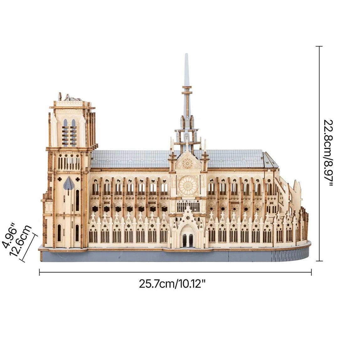 Rolife Paris Cathedral 3D Wooden Puzzle, image 7