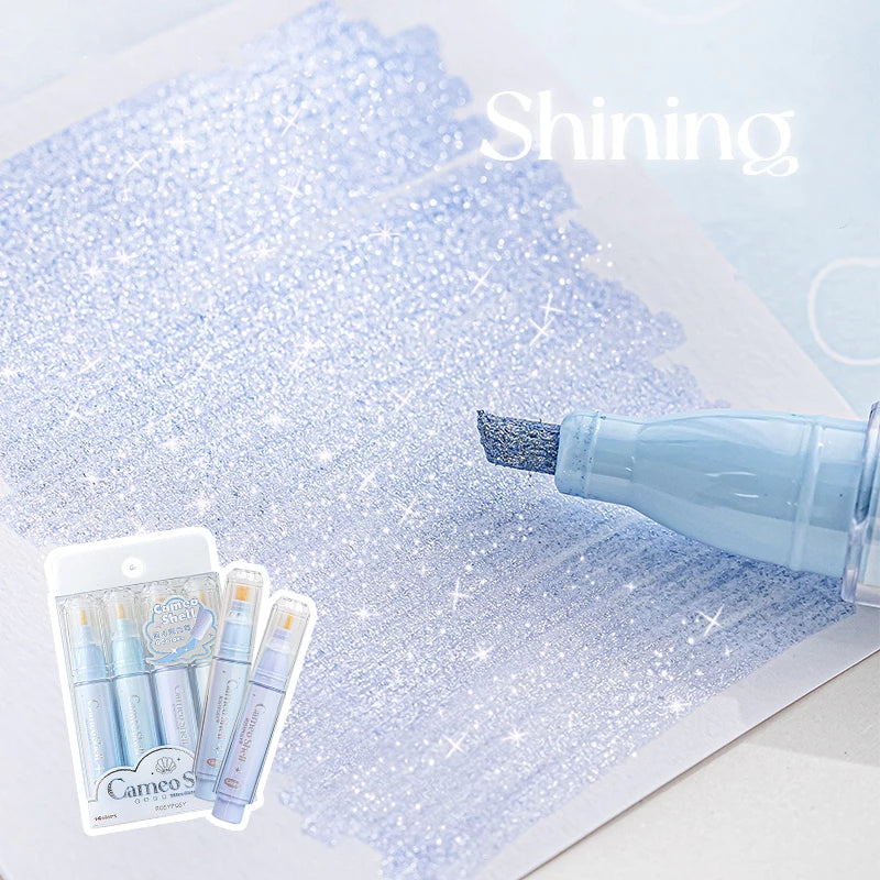 Carnesie product with a glittery surface and 'Shining' text