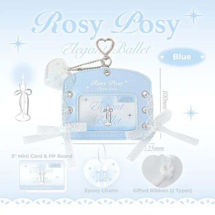 RosyPosy "Elegant Ballet" Collection Horizontal Leather Card Holder Set, image 4
