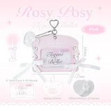 RosyPosy "Elegant Ballet" Collection Horizontal Leather Card Holder Set