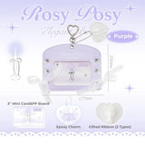 RosyPosy "Elegant Ballet" Collection Horizontal Leather Card Holder Set