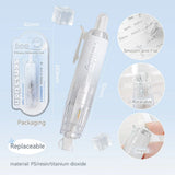 RosyPosy "ICING" Collection Soft Ice Penetration Push Correction Tape with packaging and details on features like replaceable core.