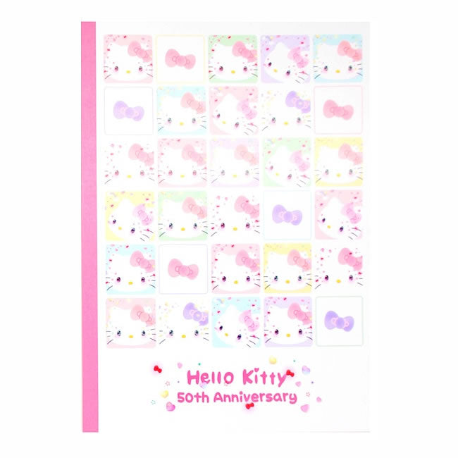 Sanrio Hello Kitty 50th Anniversary B5 Ruled Notebook Set of 4