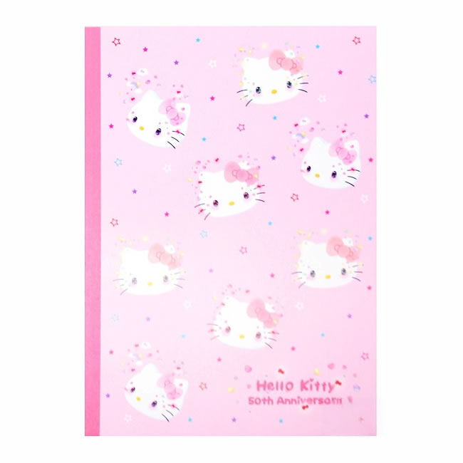 Sanrio Hello Kitty 50th Anniversary B5 Ruled Notebook Set of 4, image 3