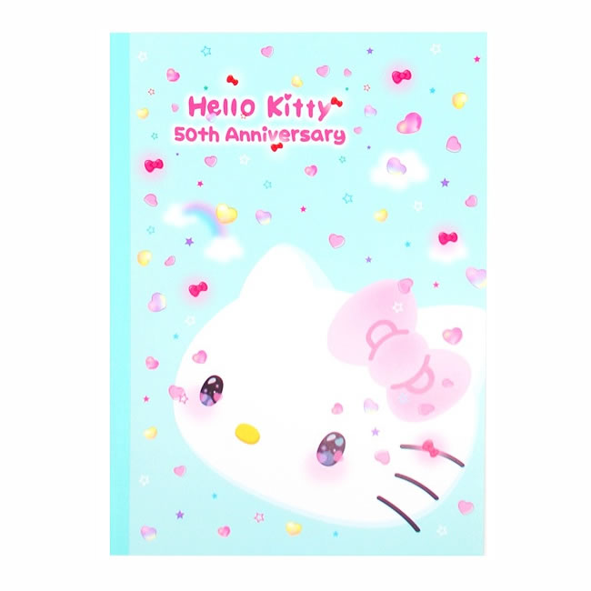 Sanrio Hello Kitty 50th Anniversary B5 Ruled Notebook Set of 4, image 4