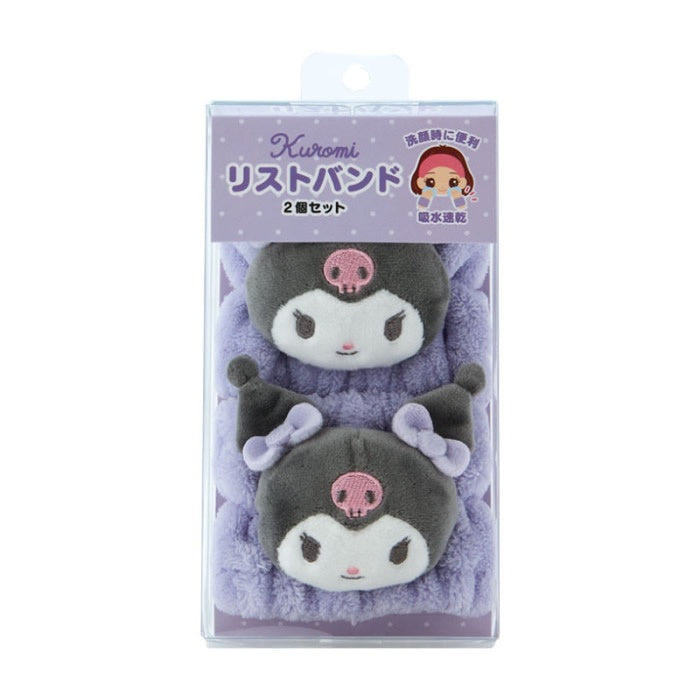Sanrio Kuromi Wristband With Plush Mascot 2 Packs