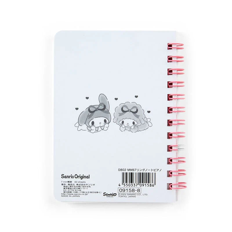 Sanrio My Melody Compact Ruled Notebook B7 Notebook, image 3