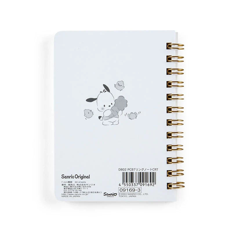 Sanrio Pochacco Compact Ruled Notebook B7 Notebook, image 3