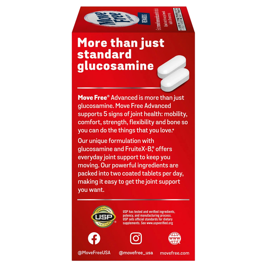 Schiff Move Free Joint Health Advanced 200 Coated Tablets, image 2