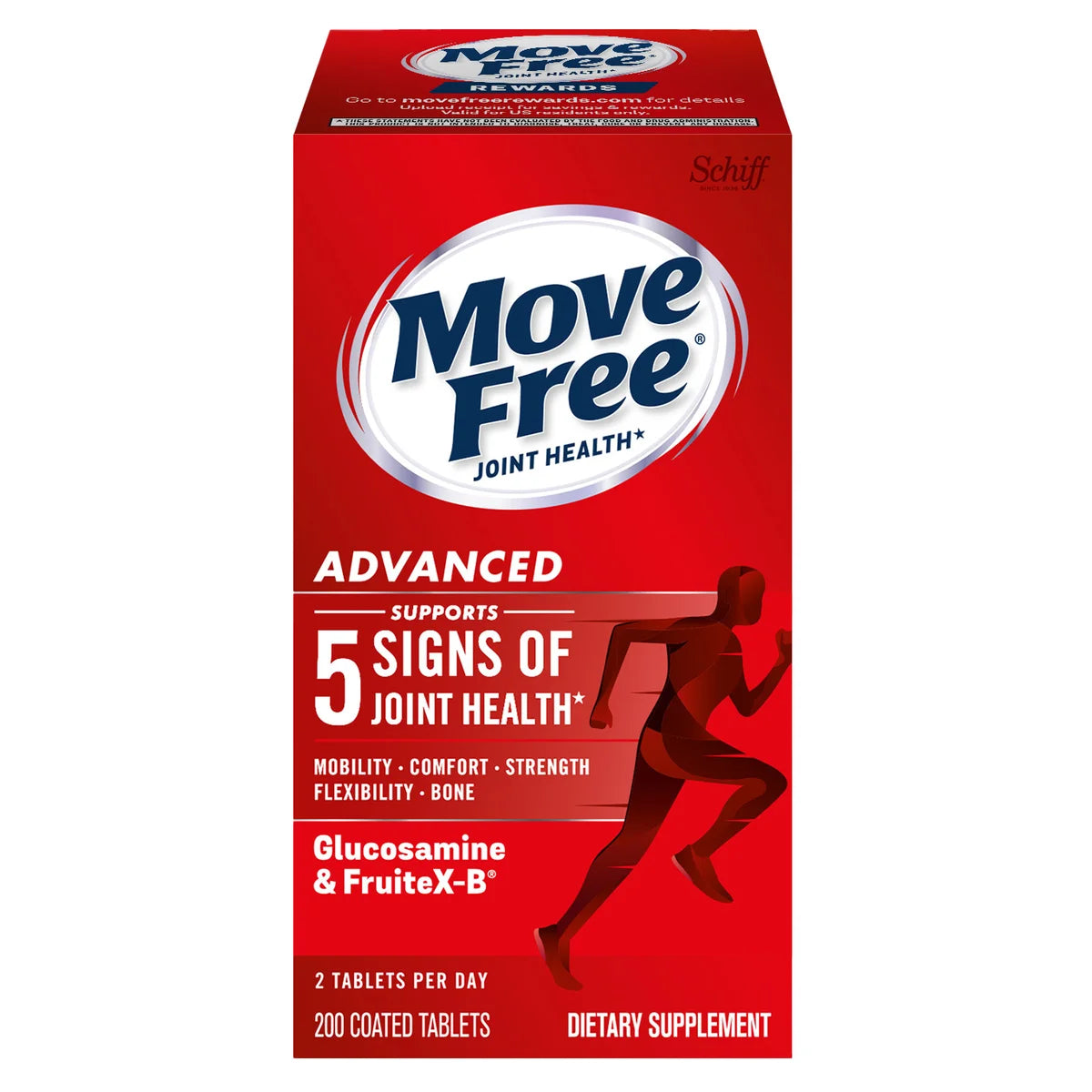 Schiff Move Free Joint Health  Advanced  200 Coated Tablets