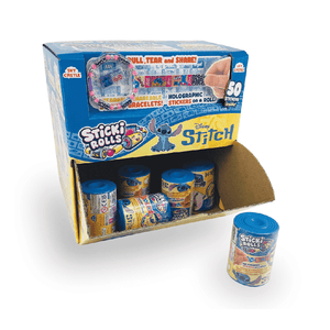 Box of Sticki Rolls with Disney Stitch design on a white background
