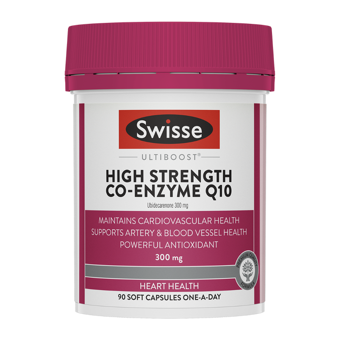 Swisse Ultiboost High Strength Co-Enzyme Q10 300mg 90 Capsules