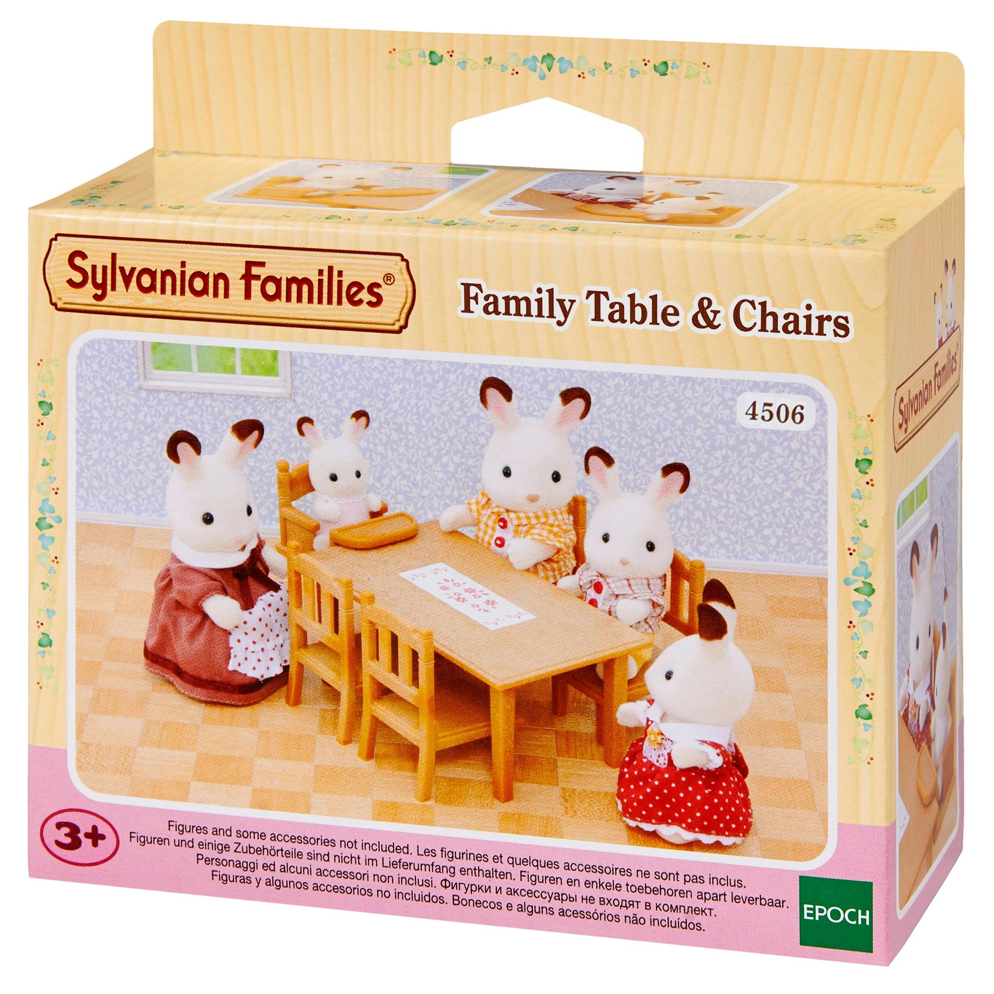 Sylvanian Families family table and chairs set packaging