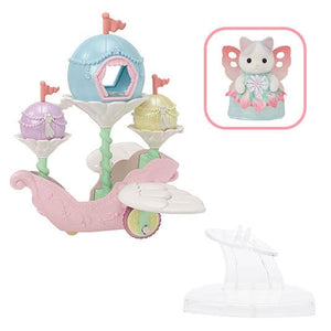 Toy set with a fairy-themed figure and colorful playset on a white background