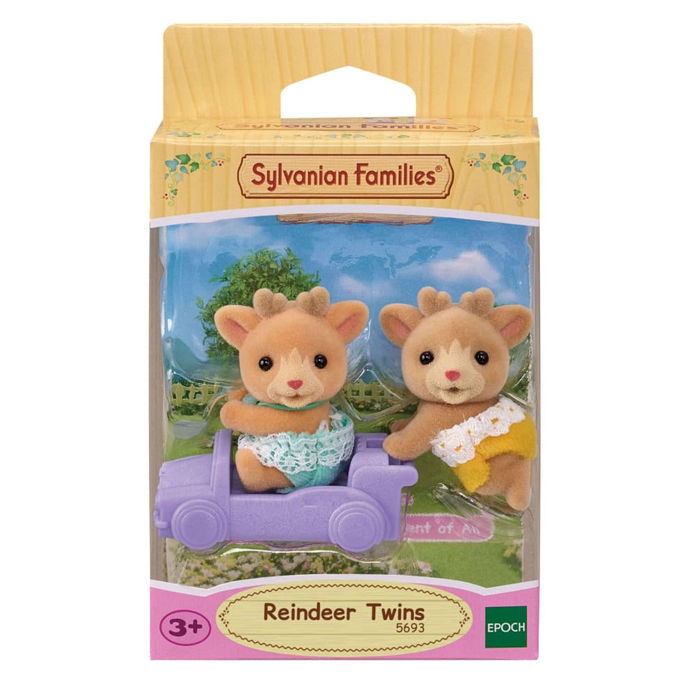 Sylvanian Families Reindeer Twins toy packaging on a white background
