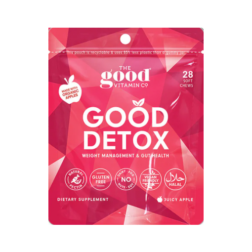 The Good Vitamin Co. Pouch 28 Soft Chews - Good Detox - Juicy Apple Flavour