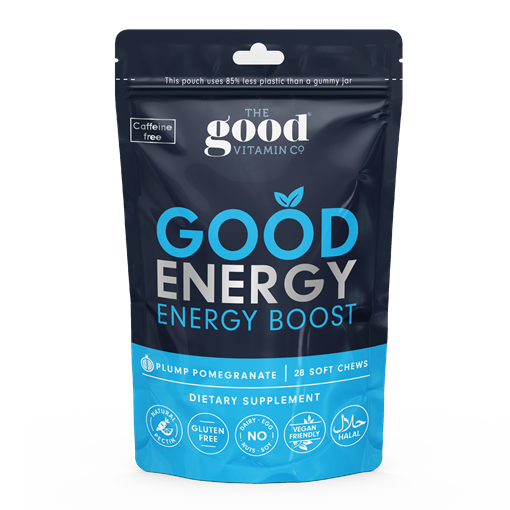 The Good Vitamin Co. Pouch 28 Soft Chews - Good Energy - Plump Pomegranate Flavour