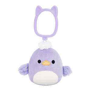 Squishmallows 3.5" Daquarius - Purple Duck Clip-On Plush