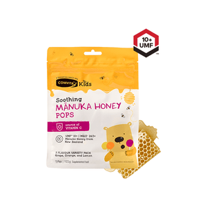 Comvita Kids Soothing Pops With UMF™ 10+ Mānuka Honey  3 Flavours 15 Pops.