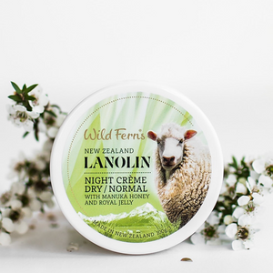 Wild Ferns Zealand Night Creme - Dry to Normal - with Manuka Honey and Royal Jelly 100g.